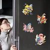 (US Local)6Pcs Acrylic Bird Diamond Painting Art Fridge Magnet for Car Mailbox Decor