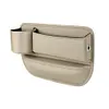 Car Seat  Organizer Leather Side Storage Box Car Seat Side Drink Phone Holder