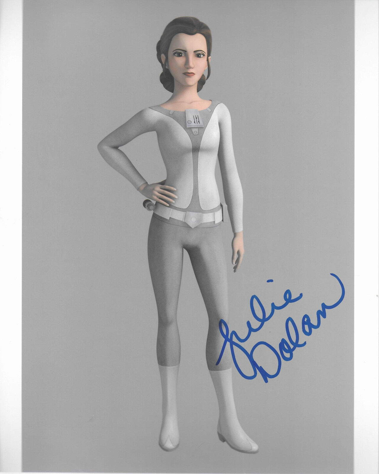 Julie Dolan Star Wars Original In Person Autographed 8X10 Photo Poster painting