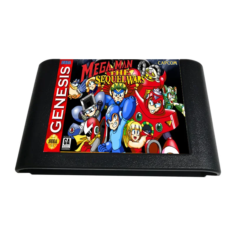 Mega Man The Sequel Wars Episode Red MD Game For SEGA Genesis & Mega Drive - 16 Bit Game Cartridge