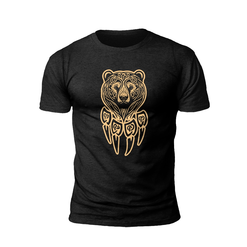 Golden Bear: The Symbol of Power and Protection T-shirt