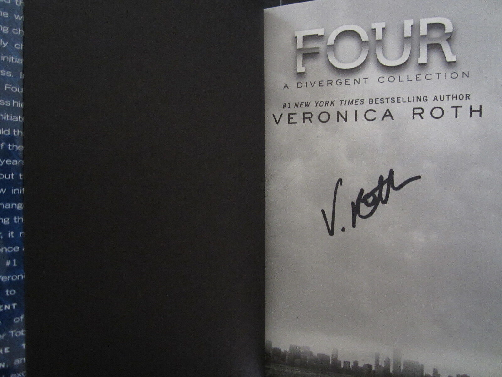 Veronica Roth signed autographed autograph Divergent FOUR hardcover book w/Photo Poster painting