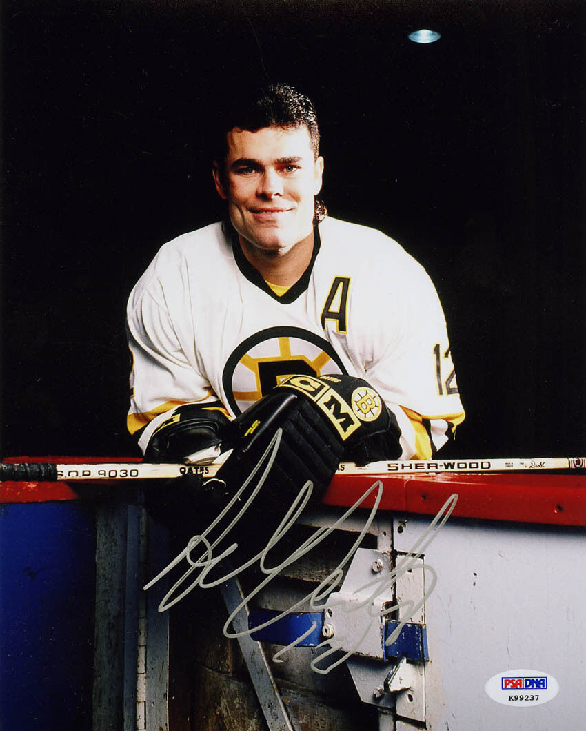 Adam Oates SIGNED 8x10 Photo Poster painting Boston Bruins PSA/DNA AUTOGRAPHED