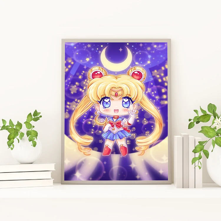 Cheap 30x40cm Hanging Frame Diamond Painting Anime Poster Diamond