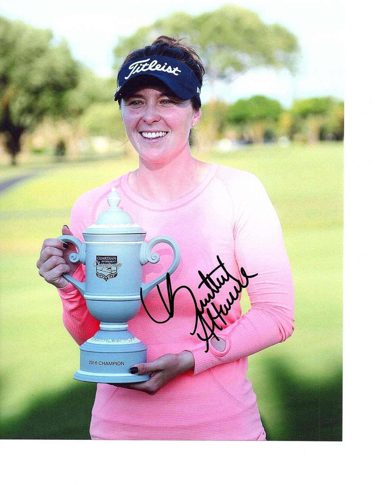 Brittany Altomare LPGA star hand autographed 8x10 golf Photo Poster painting Shrewsbury, MA!