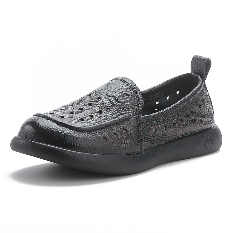 Women's Fashion Breathable Hollow Shoes Summer Soft Bottom Sandals Non-slip Light Comfortable Slip on Loafers Zapatos Para Mujer