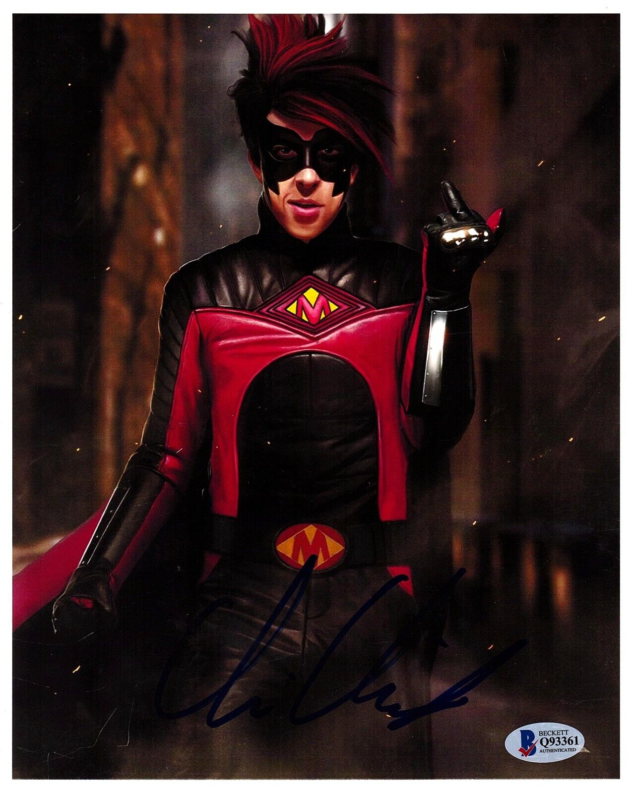 CHRISTOPHER MINTZ-PLASSE Signed 8X10 Photo Poster painting KICK-ASS