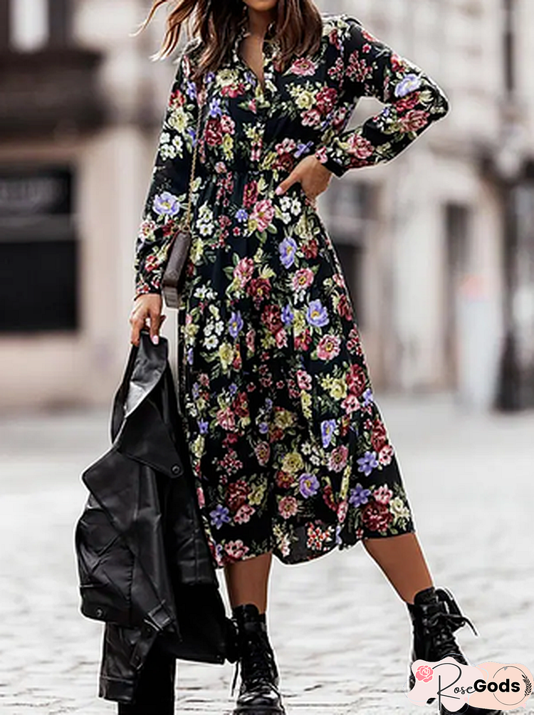 Boho Floral Loose Dresses