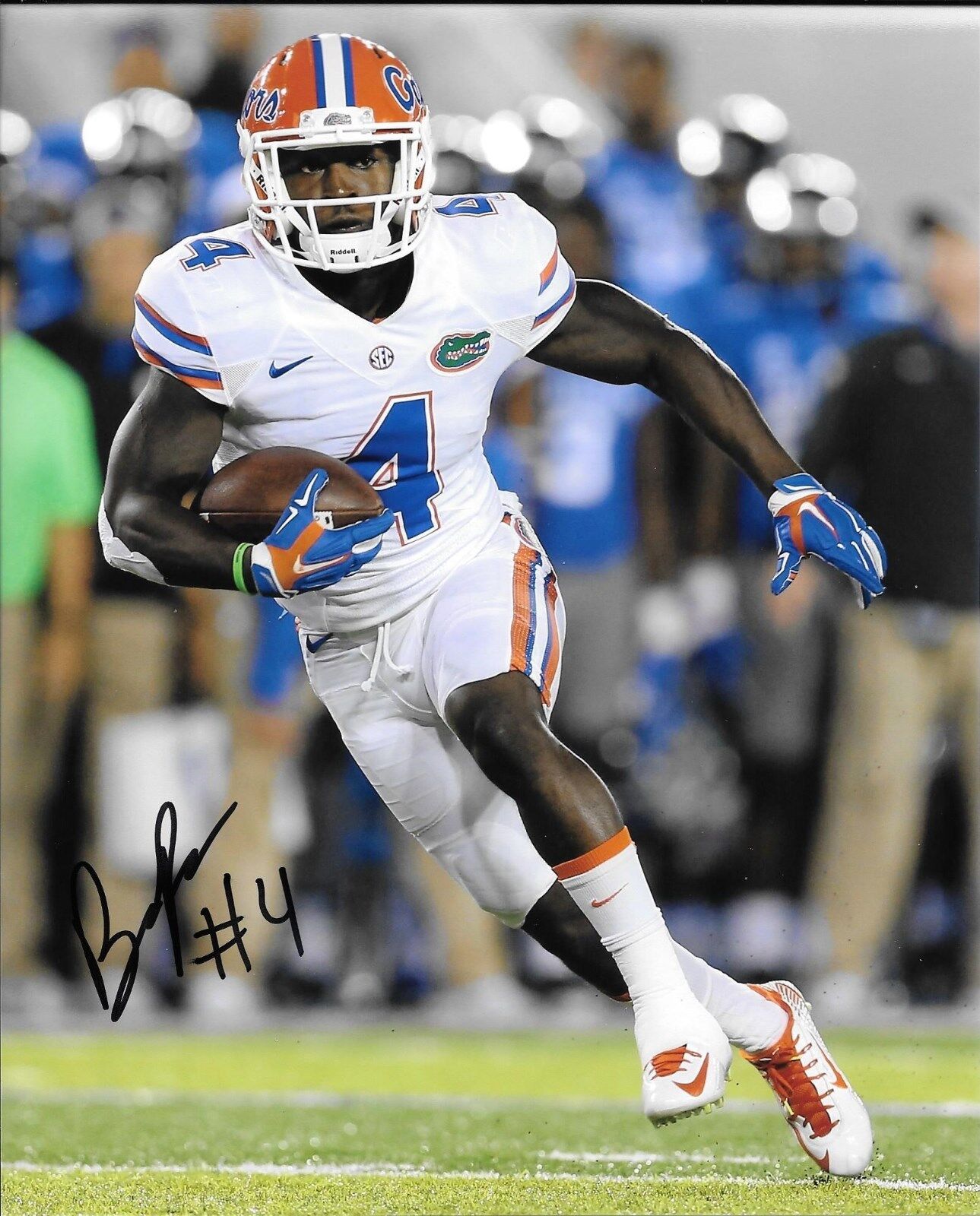 BRANDON POWELL HAND SIGNED FLORIDA GATORS 8X10 Photo Poster painting W/COA