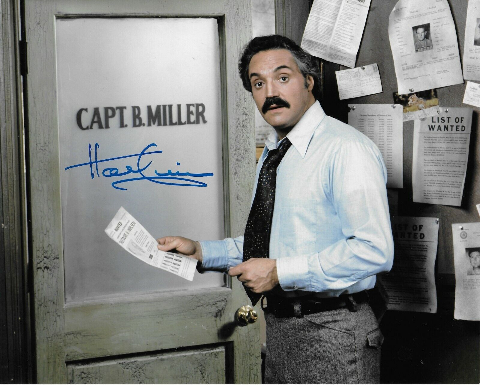 Hal Linden Barney Miller Original Autographed 8X10 Photo Poster painting #8