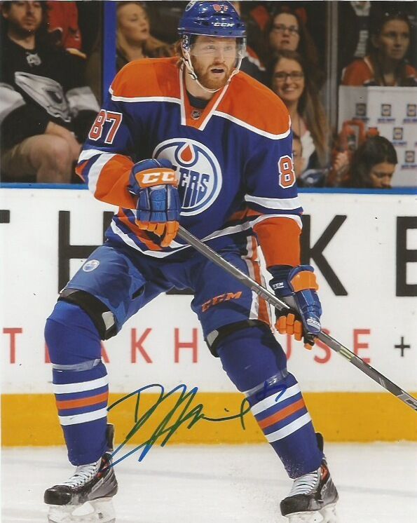 Edmonton Oilers David Musil Signed Autographed 8x10 Photo Poster painting COA B