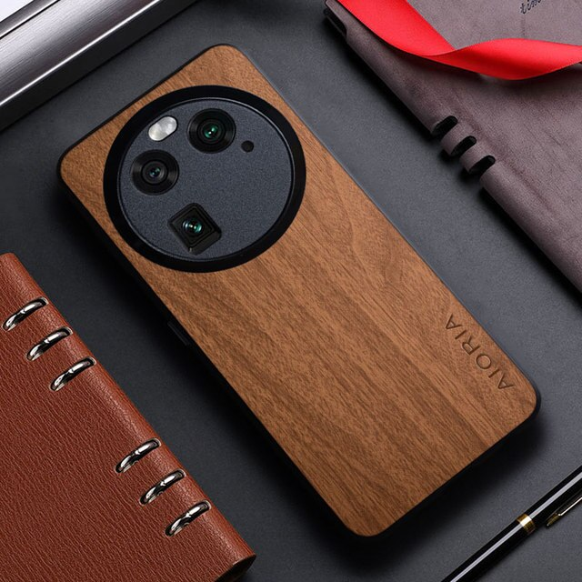 Bamboo Wood Pattern Leather Back Cover