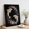 (30x40cm)DIY Pearl Painting Framed Dolphin Handmade Pearl Material Art Kit Living Room Decor