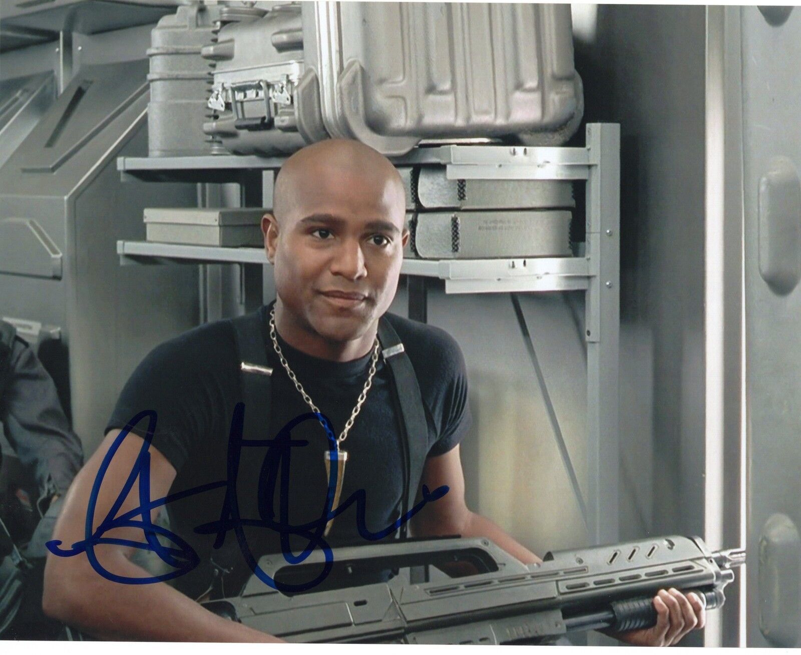 Seth Gilliam The Walking Dead Father Gabriel Stokes Signed 8x10 Photo Poster painting w/COA #3