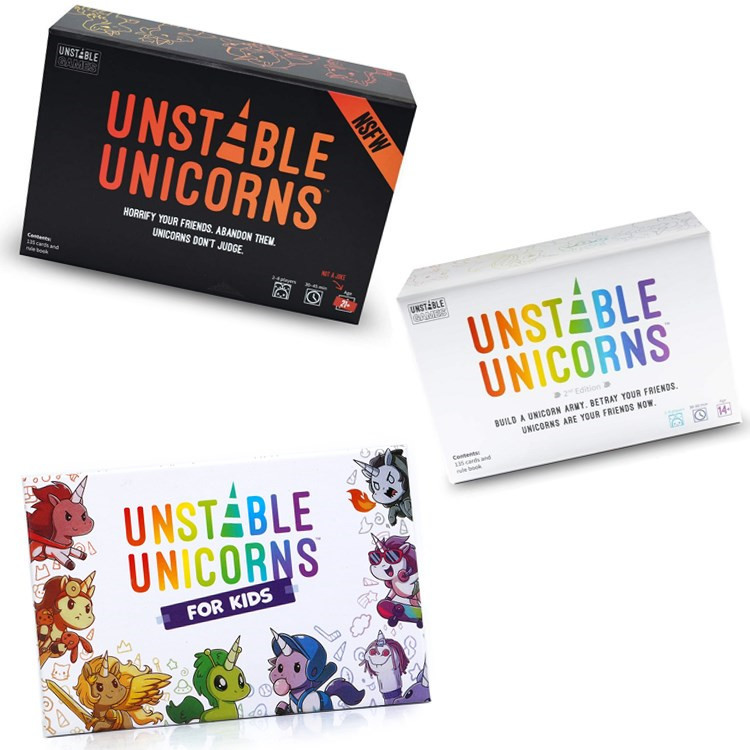 Unstable Unicorns & Llamas Unleashed - Epic English Card Game Combo