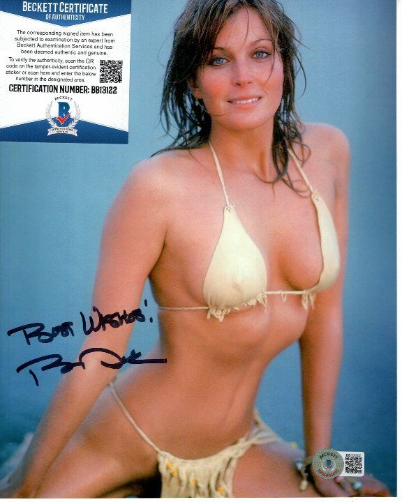 BO DEREK signed SEXY BIKINI 8x10 Photo Poster painting Beckett BAS