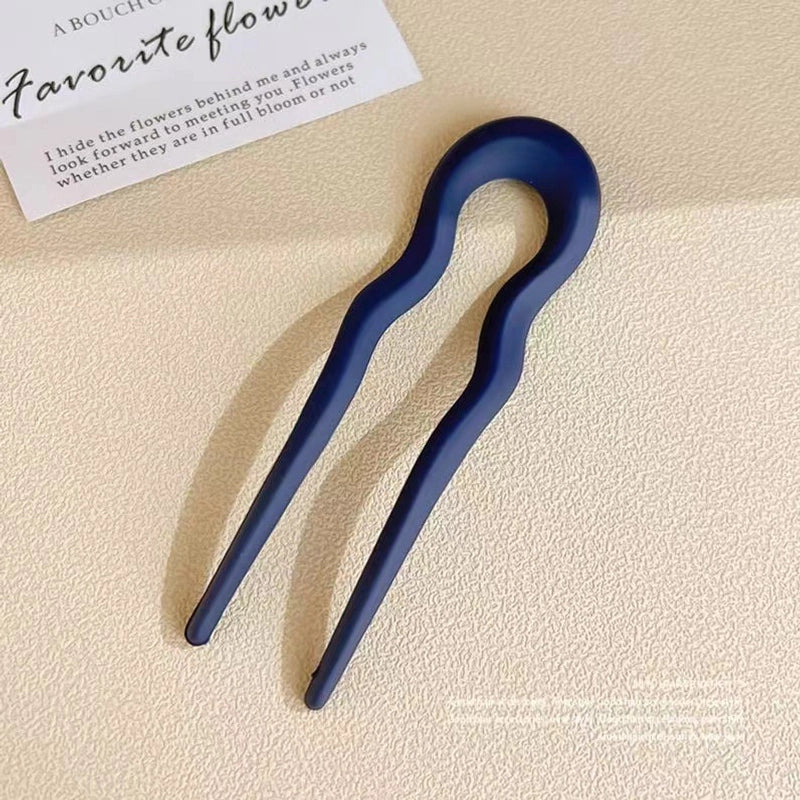 U-shaped Hairpin Women’s High-end Antique Style New Chinese Style Hair Hair Hairpin Headwear Simple Modern Daily Fixed Hairpin