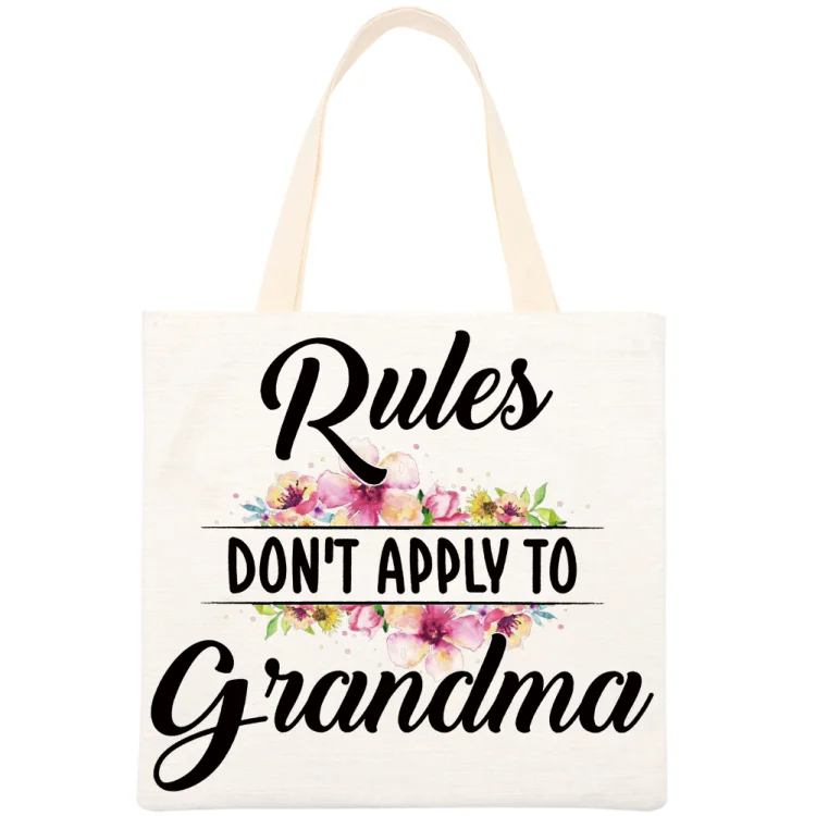 ANB -  Rules don't apply to grandma Tote Handbag (40*40cm)-013348