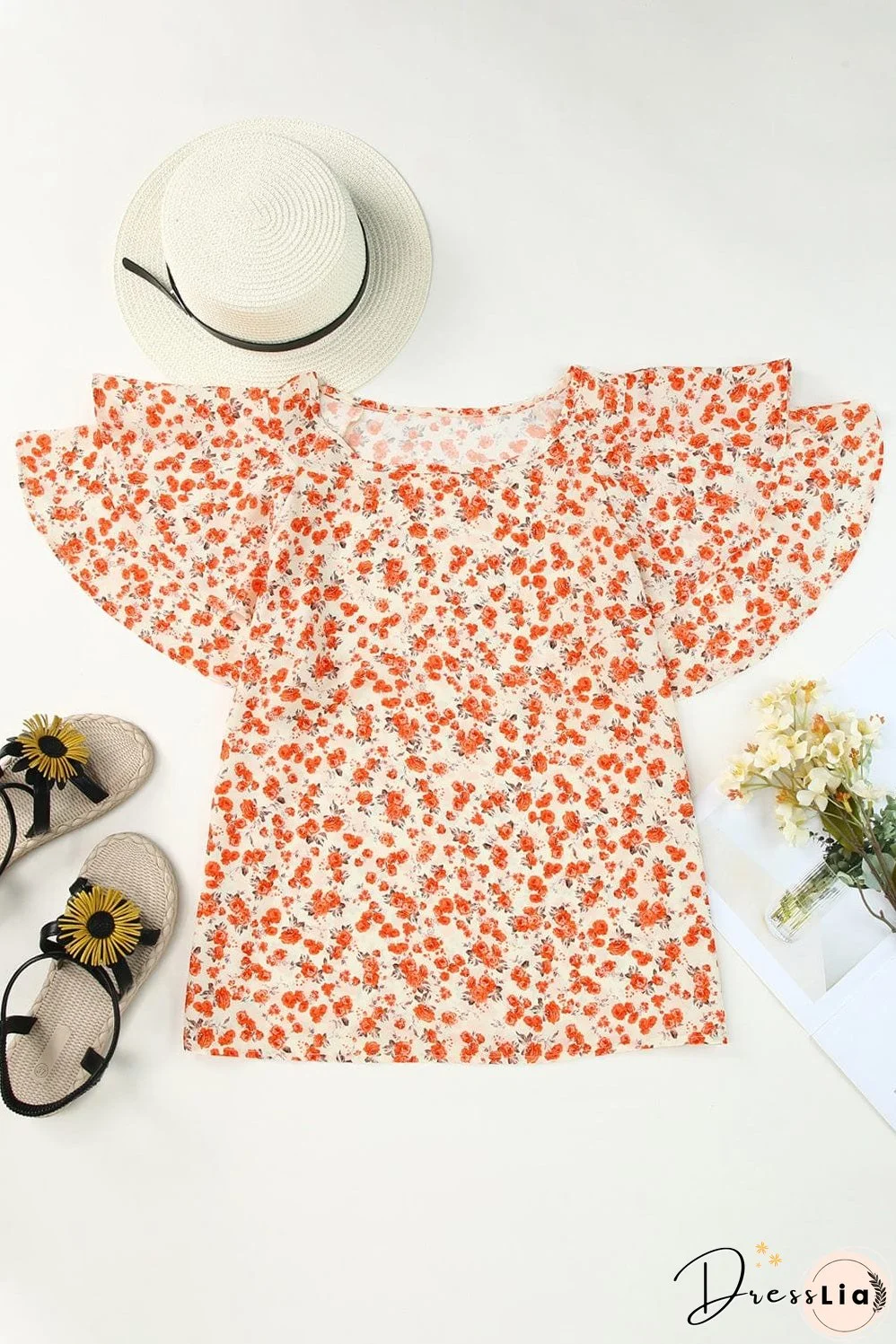 Beachy Floral Blouse