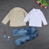 Kid Baby Boys Set Gentlemen Kids Suit 3 Pcs