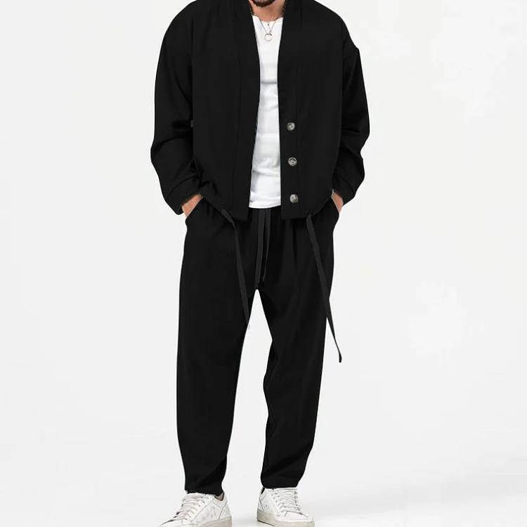 Men's Korean Style Slim Suit Set