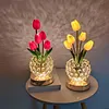 Tulip Bouquet LED Night Light USB Rechargeable Touch Dimming 3-Color