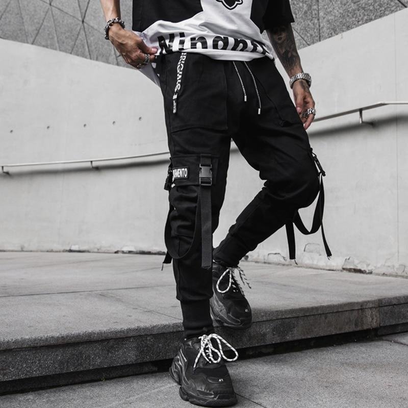 Project - S Hip Hop Style Street Zipper Jogger Pants