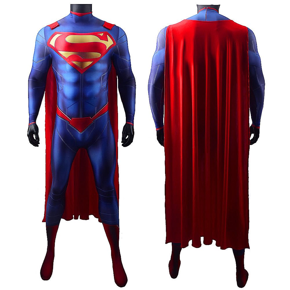 Superman Cosplay Costume Man of Steel Jumpsuit