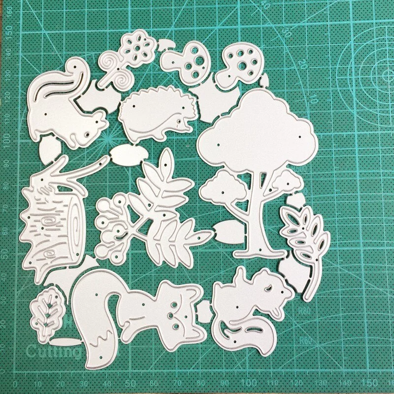 2021 New Metal Cutting Dies Forest Animal Series Craft Dies Scrapbooking Dies Paper Cards Making Embossing Die Cut Stencils Dies