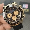 Rolex Cosmograph 'Paul Newman' Daytona Yellow Gold Oysterflex with Black and Champagne Dial Replica