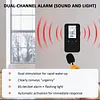 4-in-1 Gas & Carbon Monoxide Detector Plug in with LED Color Display Ultra Sensitive CO Detector with Temperature Humidity Display for Home Kitchen Hotels RV Apartment Travel