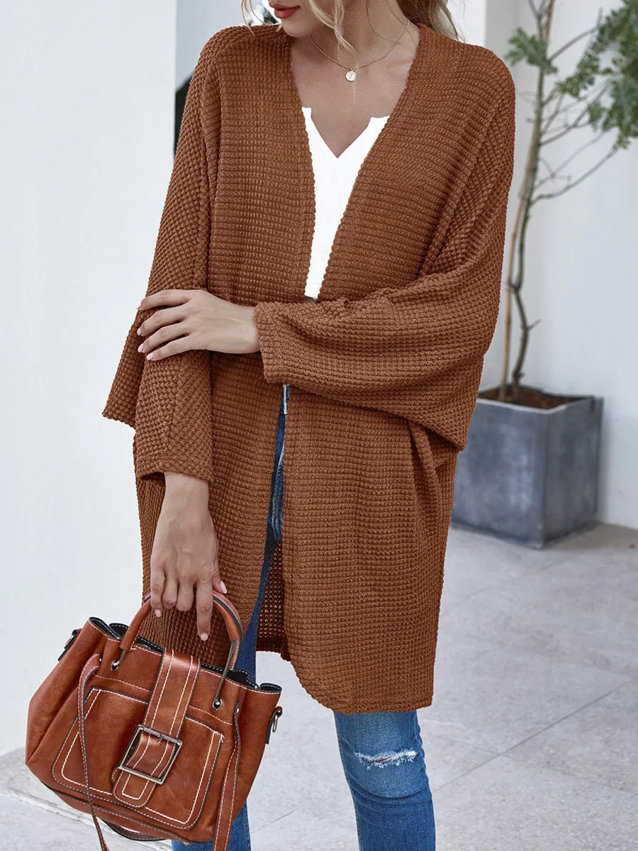 Bat Sleeve Loose Knit Cardigan