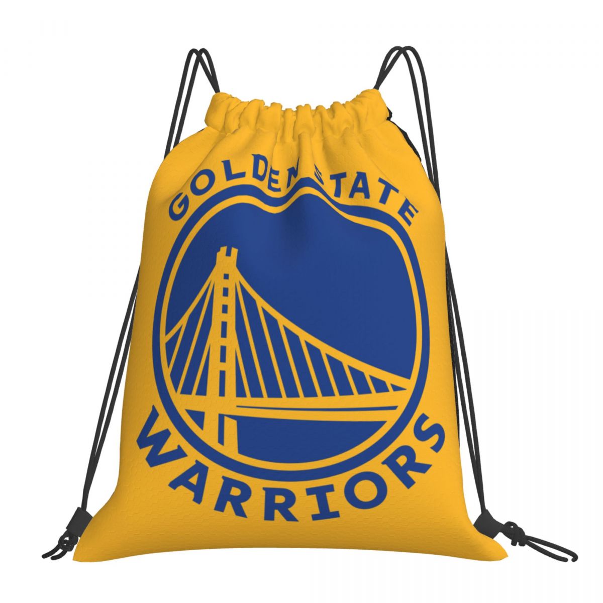 Golden State Warriors Logo Waterproof Adjustable Lightweight Gym Drawstring Bag