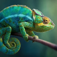 Vibrant Chameleon - Diamond Painting