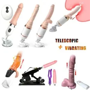 pornhint Pornhint Automatic Thrusting Dildo Sex Machine & Attachments Adult Sex Toy for Couples