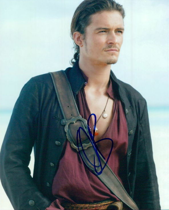 Orlando Bloom (Pirates of the Caribbean) signed 8x10 Photo Poster painting in-person