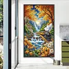 Diamond Painting-DIY Full Round Drill Train Under Autumn Leaves(70*40 CM)