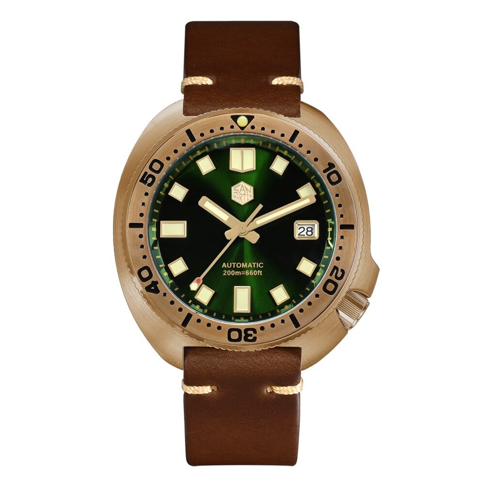 San Martin Bronze Captain Willard Turtle Watch SN047-V4 San Martin Watch 