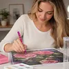 Resin Diamond Painting Point Drill Pen Dual-Ended Diamonds (Rose Red)
