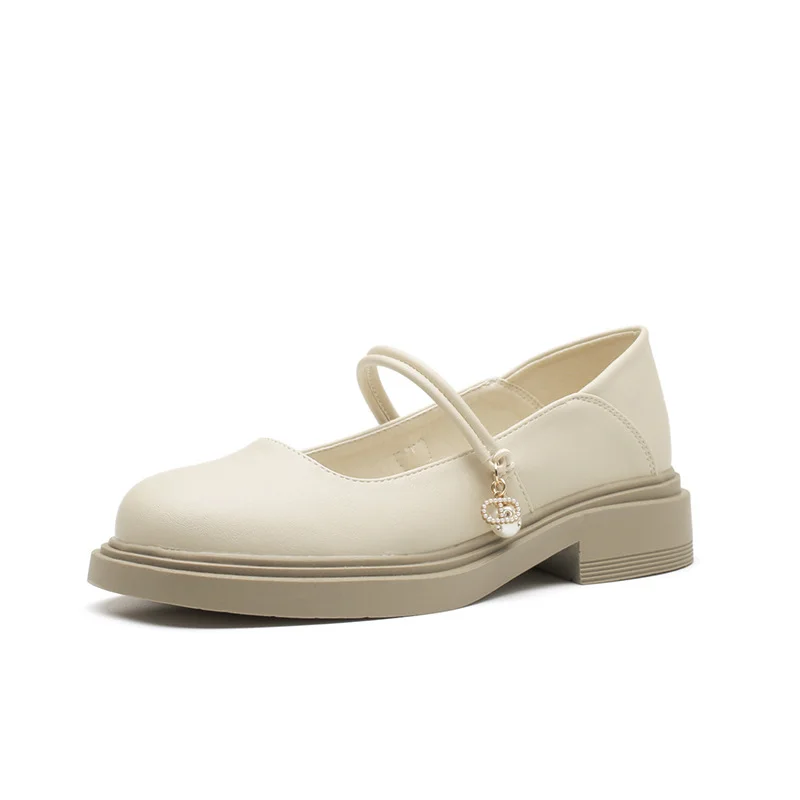 Uveng Uveng Chinese Shoes With Skirt Summer Loafers Mary Jane Women's Shoes Women's French Shallow Flat Single Shoes