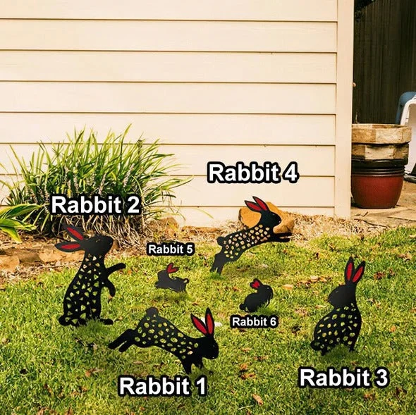 Rabbit Yard Art Decoration
