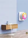 Wifi Sound and Light Alarm Sensor App Remote Control Plug-in Home Alarm 105dB Sounder Voice Broadcast Alarm for Vibration CO VOC PIR for Kids Garage Office