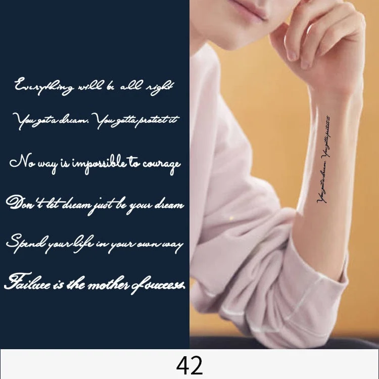 Flower Butterfly Animal Art Festival Comic Text Waterproof Full Body Arm Natural Temporary Tattoo For Men and Women