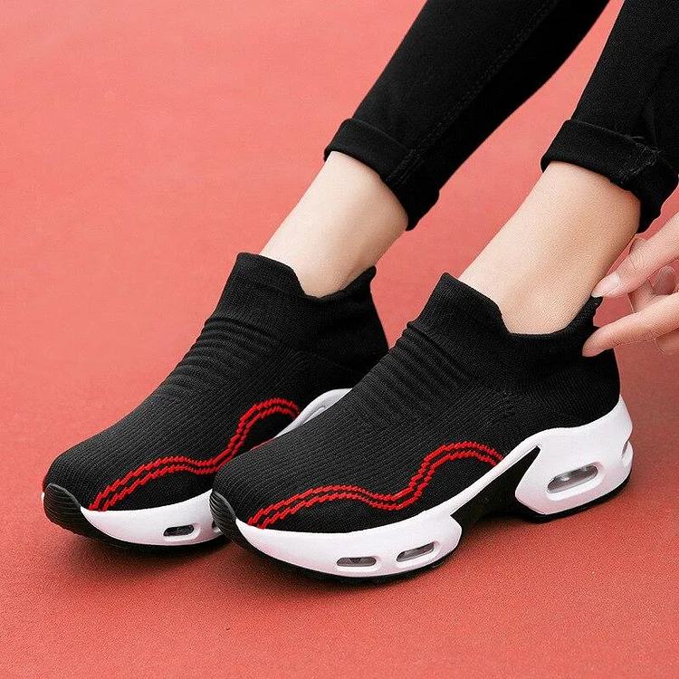 Women's Slip On Breathable Air Cushion Running Shoes