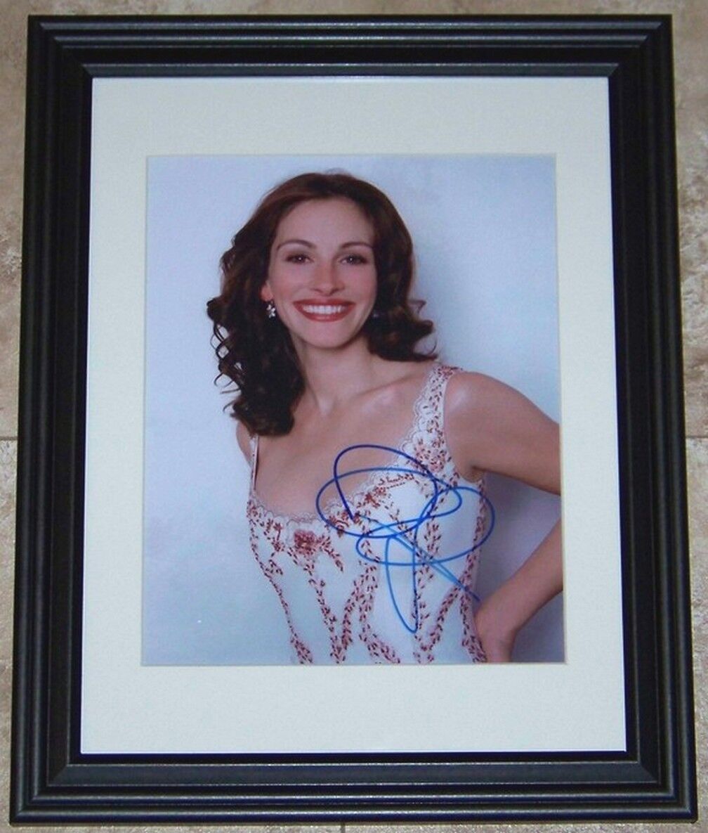 SUPER SALE! Julia Roberts Signed Autographed Framed 8x10 Photo Poster painting GA GV GAI COA!