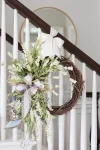 💖Spring Farmhouse Cream Floral Wreath-mysite-Adracos