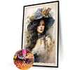 Diamond Painting-DIY Full Round Drill Lady(40*60CM)