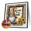 Sunflower Gnome - Partial Special Shaped Diamond Painting 30*30cm