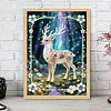 Diamond Painting-DIY Special Shaped Drill Pearl Painting Deer(30x40cm)