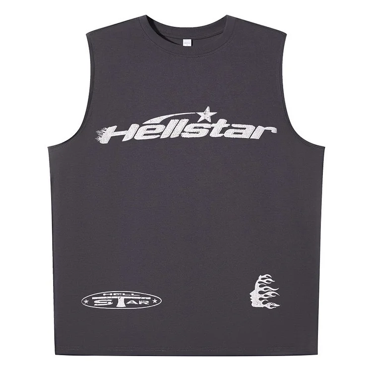 Vintage Hellstar Graphics 100% Cotton Casual Tank Top